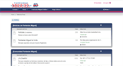 Desktop Screenshot of forofantasiasmiguel.com